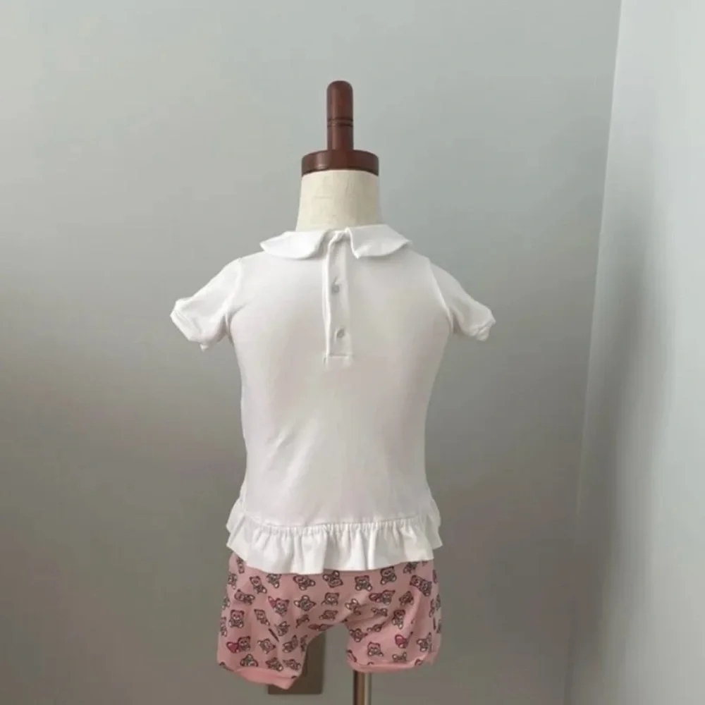 MOSCHINO BABY GIRL TEDDY-BEAR TWO PIECE SET